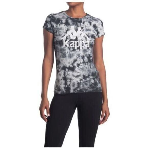 Kappa Active Women's Authentic Caspra Tie Dye Tee In Black & White Medium $50 - Picture 1 of 5